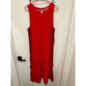 Mister Zimi Women's Margot Dress in Rhubarb Ric Rac, Size US 10, NWT